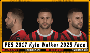 فیس Kyle Walker برای PES 2017 - آپدیت 26 بهمن 1403