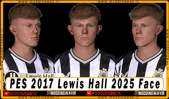 فیس Lewis Hall برای PES 2017 - آپدیت 8 اسفند 1403