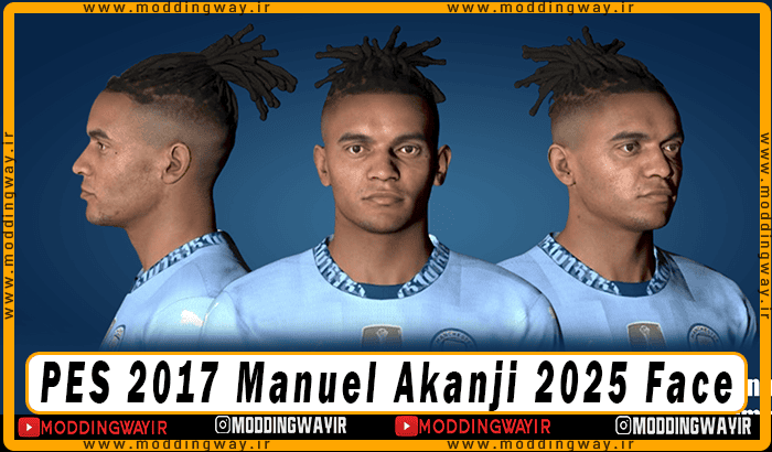 فیس Manuel Akanji برای PES 2017 - آپدیت 25 بهمن 1403