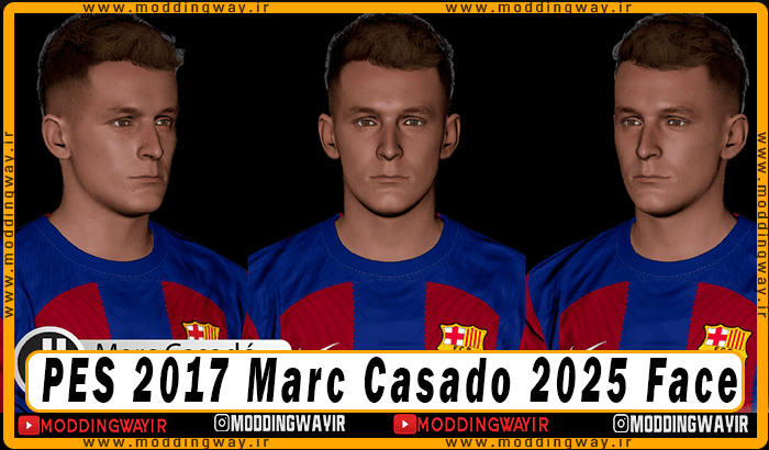 فیس Marc Casado برای PES 2017 - آپدیت 7 اسفند 1403