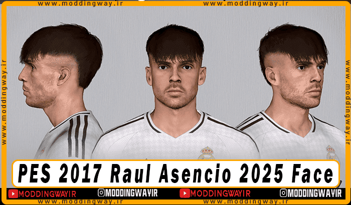 فیس Raul Asencio برای PES 2017 - آپدیت 25 بهمن 1403