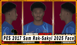 فیس Sam Rak-Sakyi برای PES 2017 - آپدیت 5 اسفند 1403