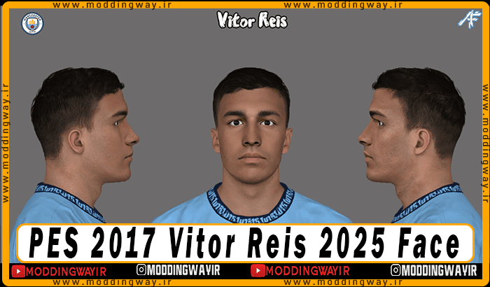 فیس Vitor Reis برای PES 2017 - آپدیت 8 اسفند 1403