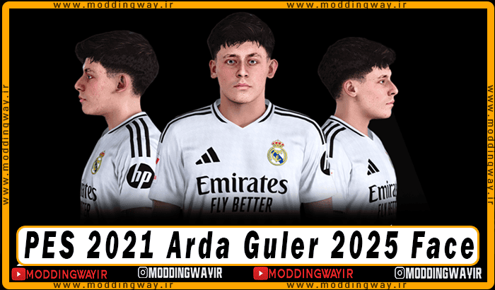 فیس Arda Guler برای PES 2021 - آپدیت 6 اسفند 1403