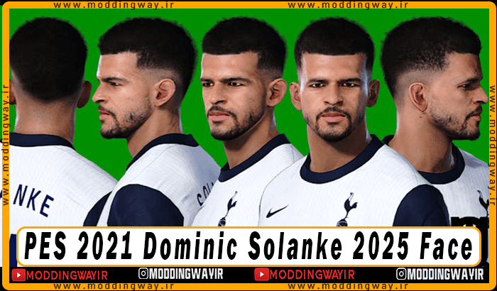 فیس Dominic Solanke برای PES 2021 - آپدیت 7 اسفند 1403