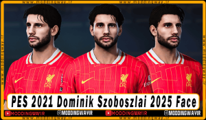 فیس Dominik Szoboszlai برای PES 2021 - آپدیت 7 اسفند 1403