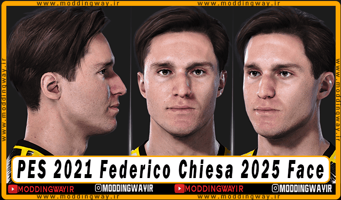 فیس Federico Chiesa برای PES 2021 - آپدیت 1 اسفند 1403