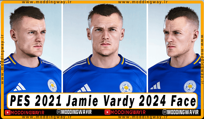 فیس Jamie Vardy برای PES 2021 - آپدیت 24 بهمن 1403