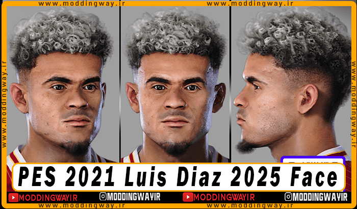 فیس Luis Diaz برای PES 2021 - آپدیت 26 بهمن 1403