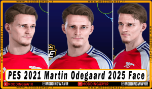 فیس Martin Odegaard برای PES 2021 - آپدیت 6 اسفند 1403