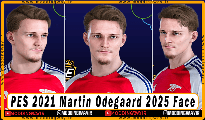 فیس Martin Odegaard برای PES 2021 - آپدیت 6 اسفند 1403