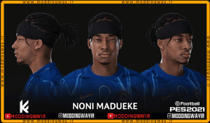فیس Noni Madueke برای PES 2021 - آپدیت 3 اسفند 1403