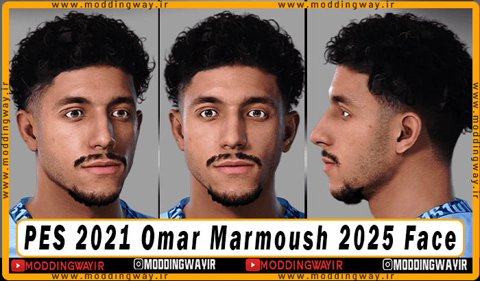 فیس Omar Marmoush برای PES 2021 - آپدیت 3 اسفند 1403
