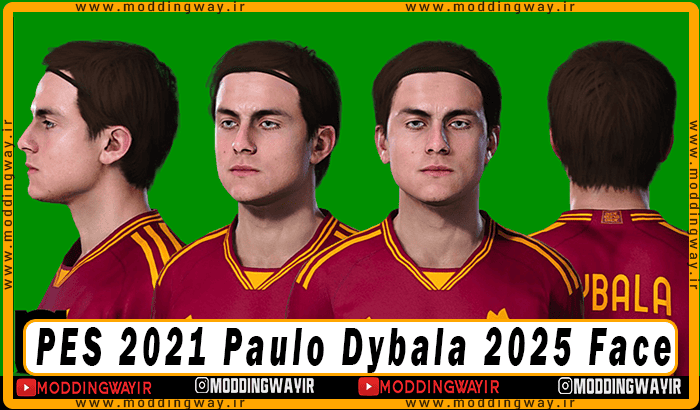 فیس Paulo Dybala برای PES 2021 - آپدیت 5 اسفند 1403