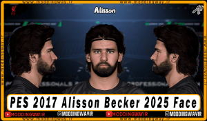 فیس Alisson Becker برای PES 2017 - آپدیت 29 اسفند 1403
