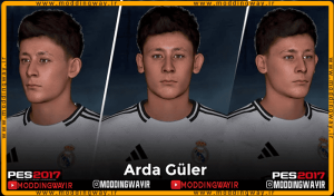 فیس Arda Guler برای PES 2017 - آپدیت 24 اسفند 1403