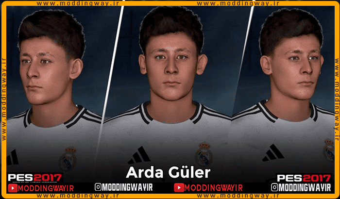 فیس Arda Guler برای PES 2017 - آپدیت 24 اسفند 1403