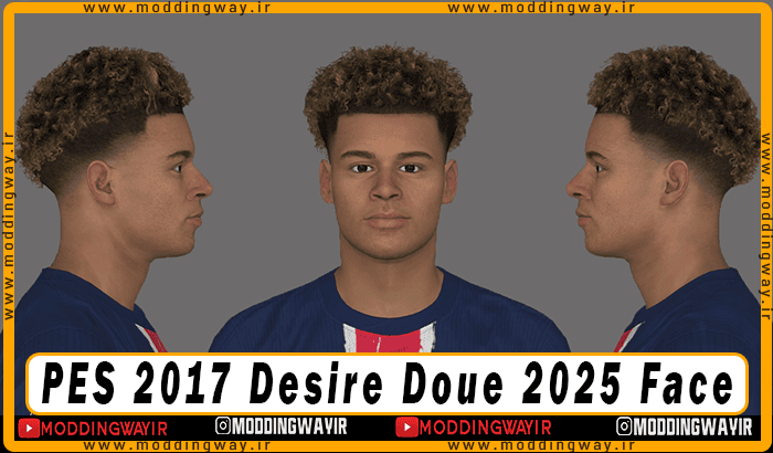 فیس Desire Doue برای PES 2017 - آپدیت 12 اسفند 1403