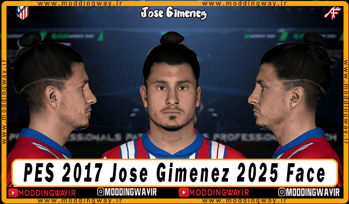 فیس Jose Gimenez برای PES 2017 - آپدیت 30 اسفند 1403