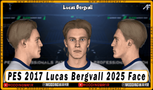 فیس Lucas Bergvall برای PES 2017 - آپدیت 5 فروردین ماه 1404