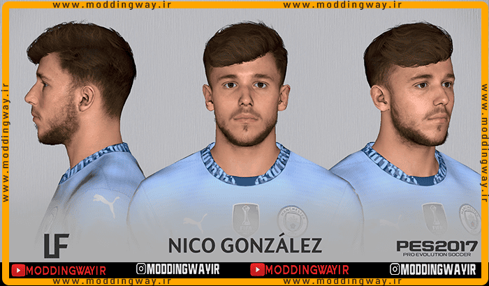 فیس Nico Gonzalez برای PES 2017 - آپدیت 30 اسفند 1403