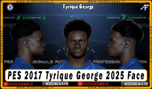 فیس Tyrique George برای PES 2017