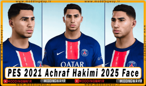 فیس Achraf Hakimi برای PES 2021 - آپدیت 10 فروردین 1404