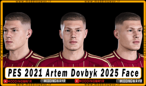 فیس Artem Dovbyk برای PES 2021 - آپدیت 12 اسفند 1403