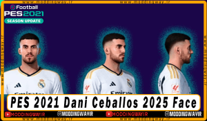 فیس Dani Ceballos برای PES 2021 - آپدیت 22 اسفند 1403