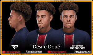 فیس Desire Doue برای PES 2021 - آپدیت 8 فروردین 1404