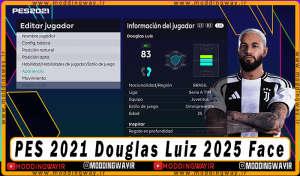 فیس Douglas Luiz برای PES 2021 - آپدیت 5 فروردین ماه 1404