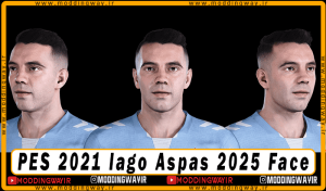 فیس Iago Aspas برای PES 2021 - آپدیت 8 فروردین 1404