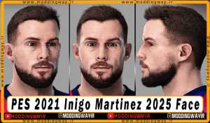 فیس Inigo Martinez برای PES 2021 - آپدیت 17 اسفند 1403
