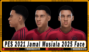 فیس Jamal Musiala برای PES 2021 - آپدیت 13 اسفند 1403
