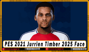 فیس Jurrien Timber برای PES 2021 - آپدیت 3 فروردین 1404