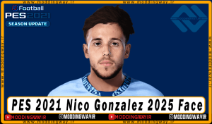 فیس Nico Gonzalez برای PES 2021 - آپدیت 15 اسفند 1403