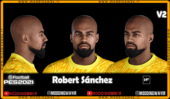فیس Robert Sanchez برای PES 2021 - آپدیت 24 اسفند 1403