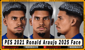 فیس Ronald Araujo برای PES 2021 - آپدیت 7 آذر 1404