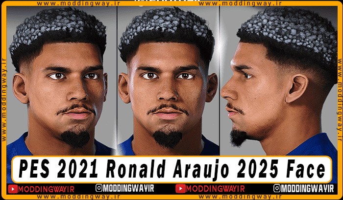 فیس Ronald Araujo برای PES 2021 - آپدیت 7 آذر 1404