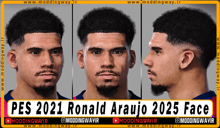 فیس Ronald Araujo برای PES 2021 - آپدیت 21 اسفند 1403