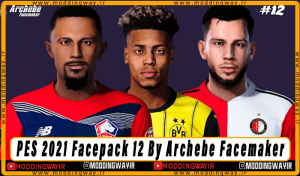 فیس پک Facepack 12 برای PES 2021