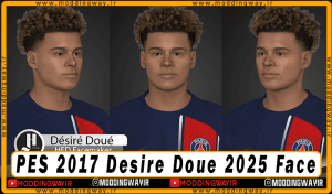 فیس Desire Doue برای PES 2017 - آپدیت 22 فروردین 1404