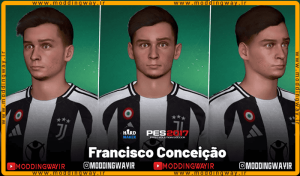 فیس Francisco Conceicao برای PES 2017 - آپدیت 18 فروردین 1404