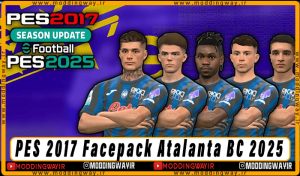 فیس پک Atalanta BC 2025 برای PES 2017