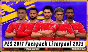 فیس پک Liverpool 2025 برای PES 2017