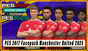 فیس پک Manchester United 2025 برای PES 2017