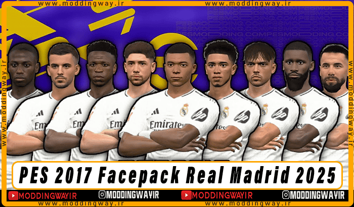 فیس پک Real Madrid 2025 برای PES 2017