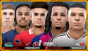 فیس پک FL25 Facepack Update v90 برای PES 2021