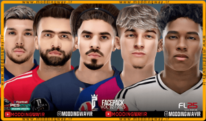 فیس پک FL25 Facepack Update v92 برای PES 2021