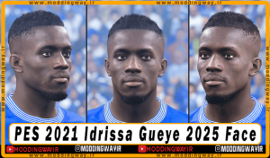 فیس Idrissa Gueye برای PES 2021